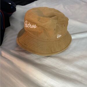 Astros Kids Tan Bucket Hat